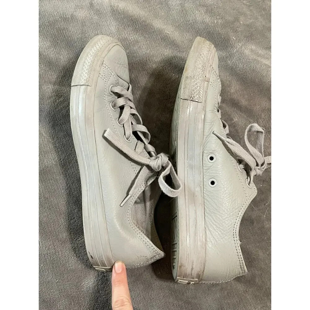 Converse Men Women Size 7 M 9 W CTAS Ox Mouse Low Top Gray Causal Streetwear - Picture 5 of 6